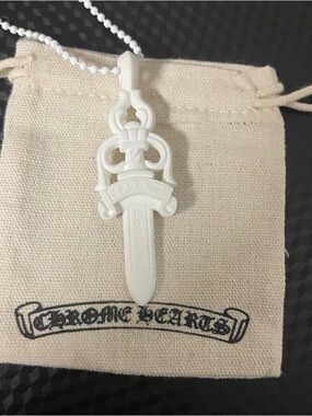 Chrome Hearts White Dagger Pendant Necklace (BUDNLE DEALS!)